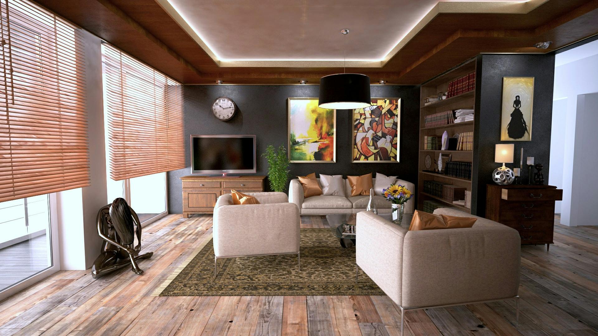 Home Inviting living room interior featuring modern design with cozy furnishings and stylish decor.